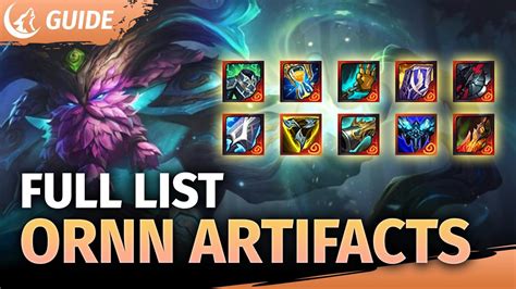 ornn items tft|Artifact TFT Item Stats